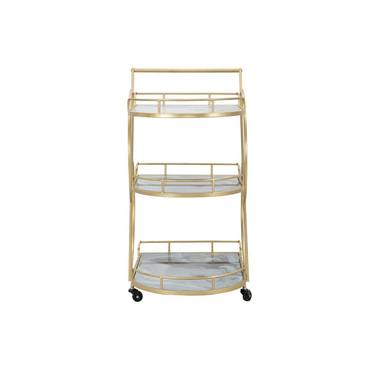 Carrello marble glass mix 71 x 45,5 x 84,5 cm