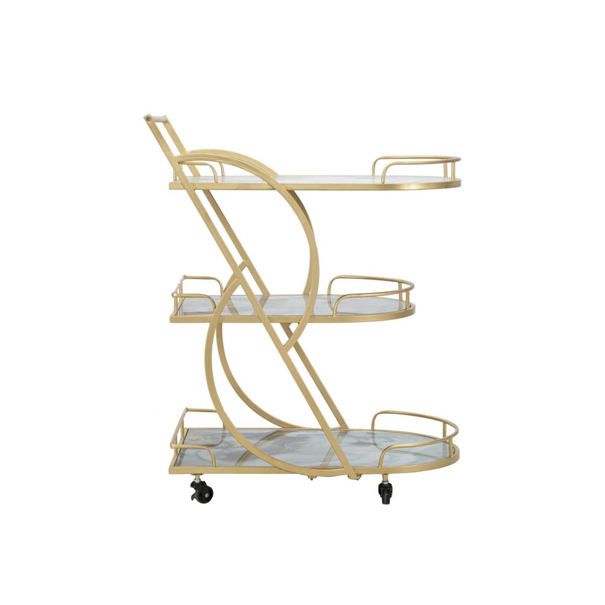 Carrello marble glass mix 71 x 45,5 x 84,5 cm