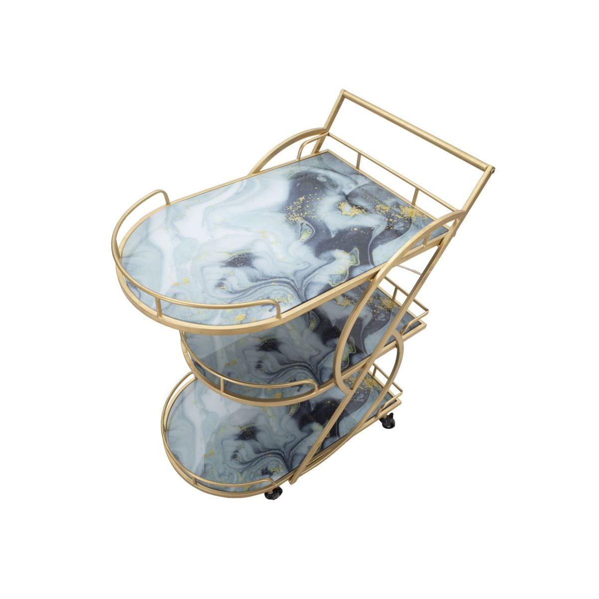 Carrello marble glass mix 71 x 45,5 x 84,5 cm
