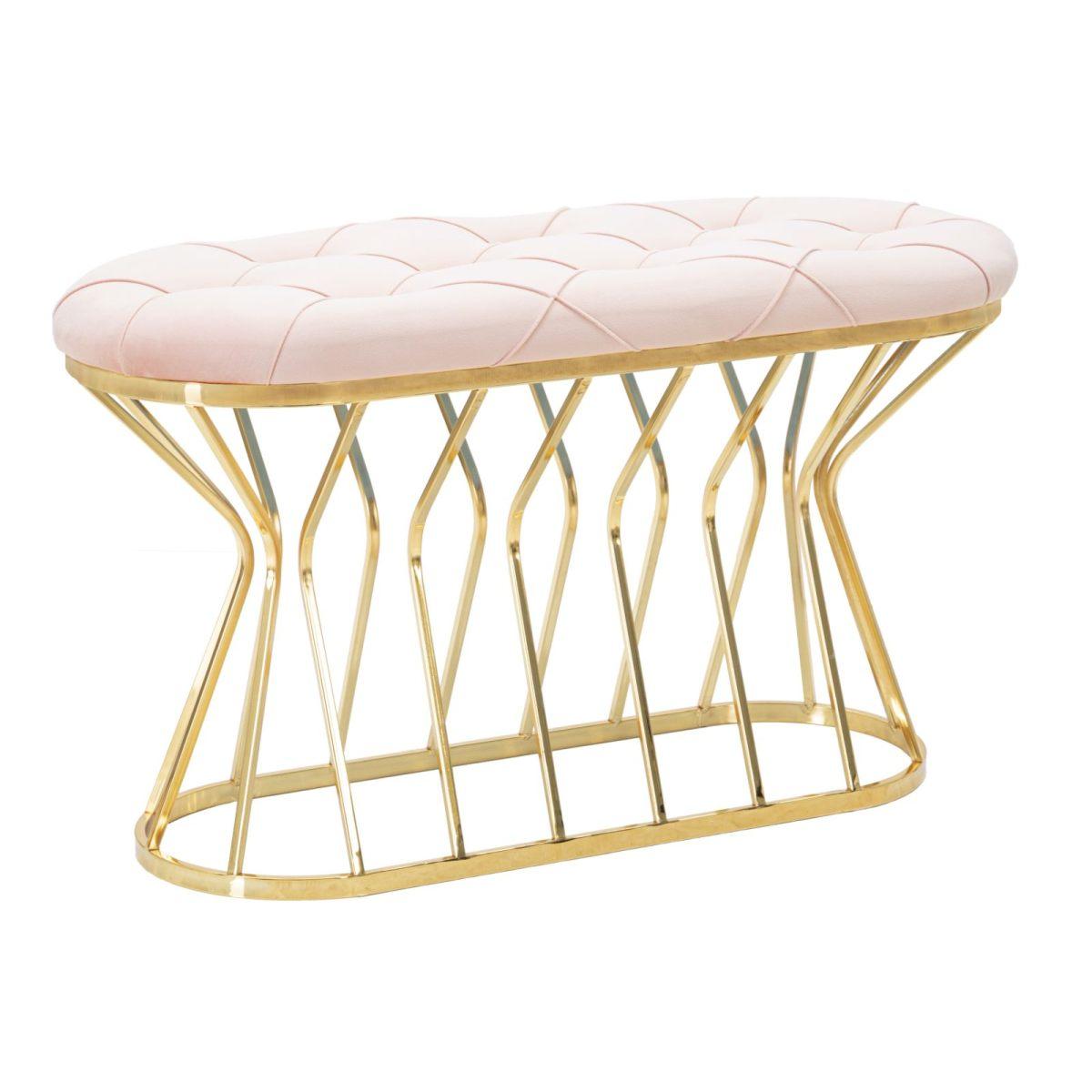Panca zig rosa 91 x 38 x 52 cm