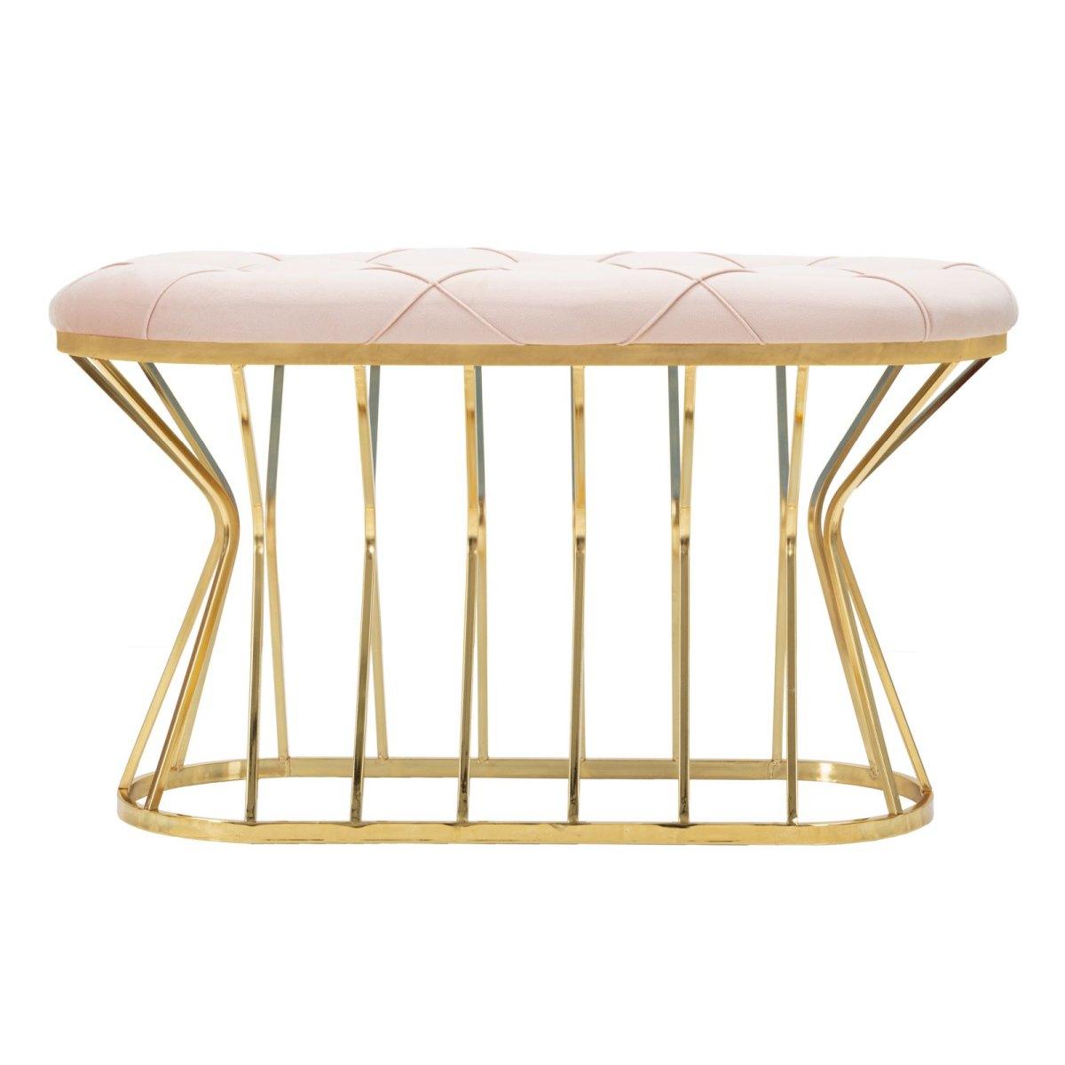 Panca zig rosa 91 x 38 x 52 cm