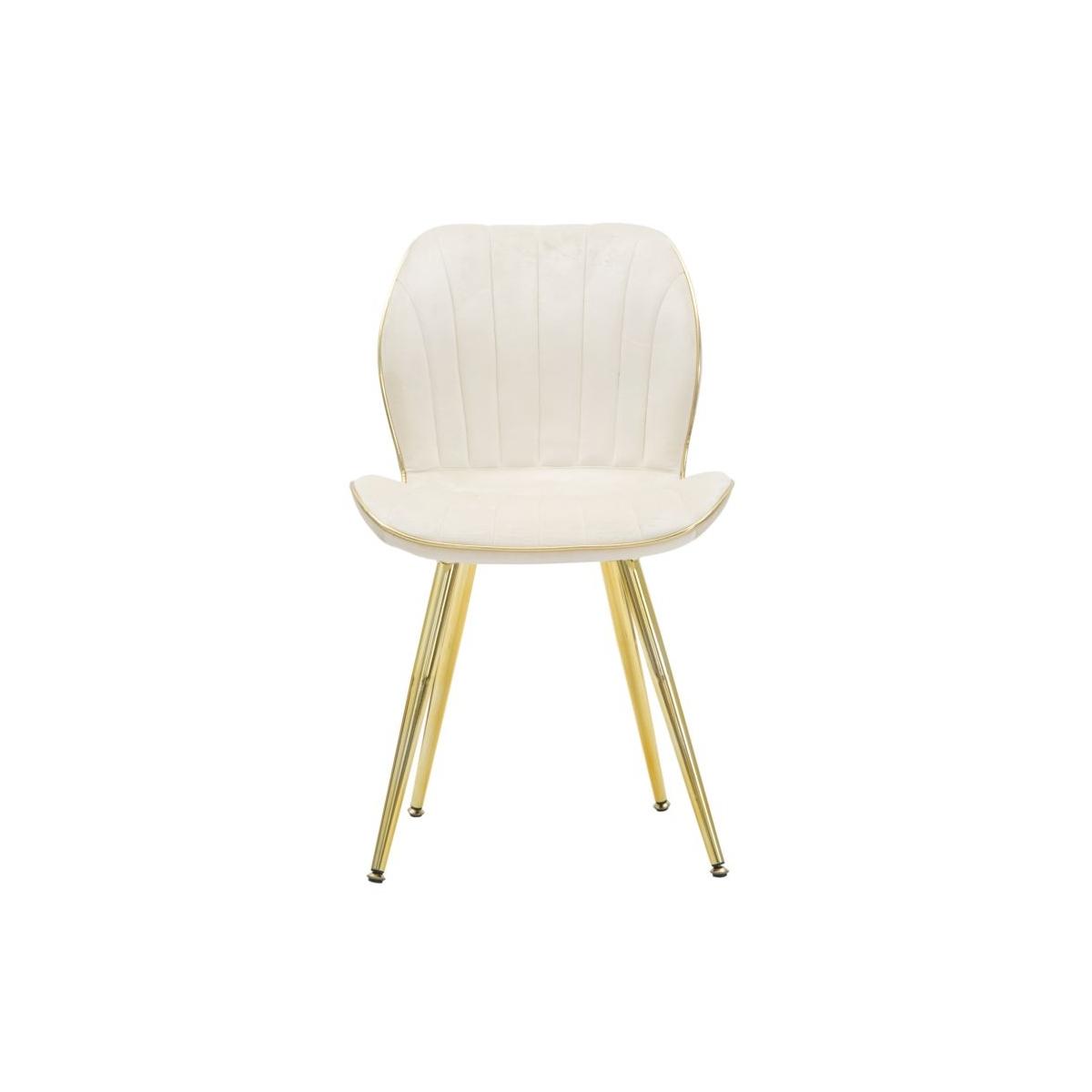 Sedia paris space crema gold Set 2 pz