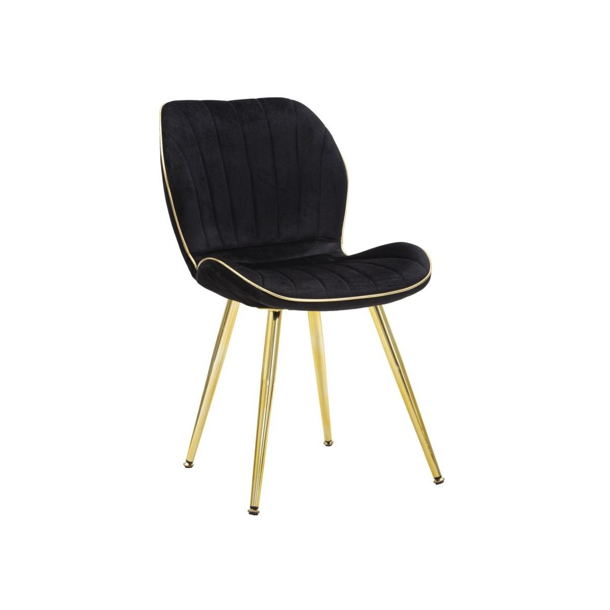 Sedia paris space nera gold Set 2 pz