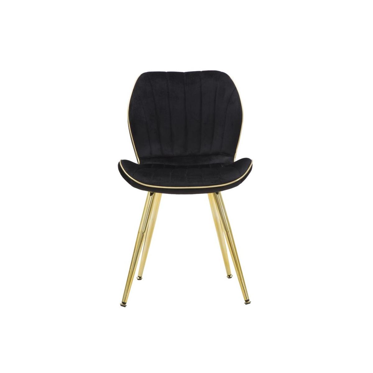 Sedia paris space nera gold Set 2 pz