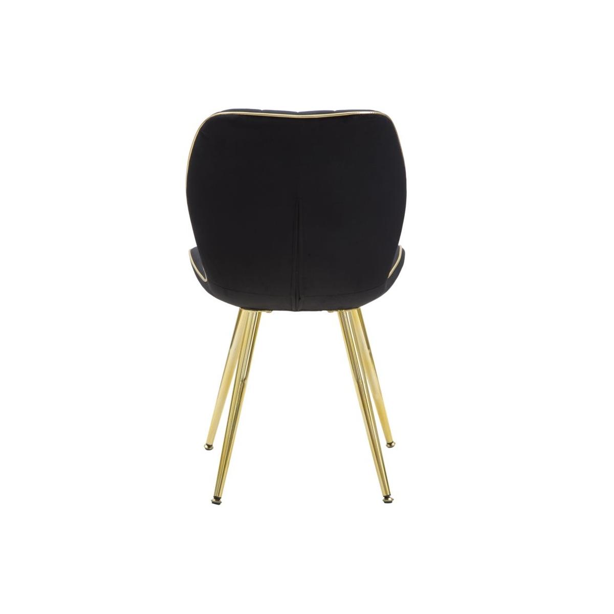 Sedia paris space nera gold Set 2 pz
