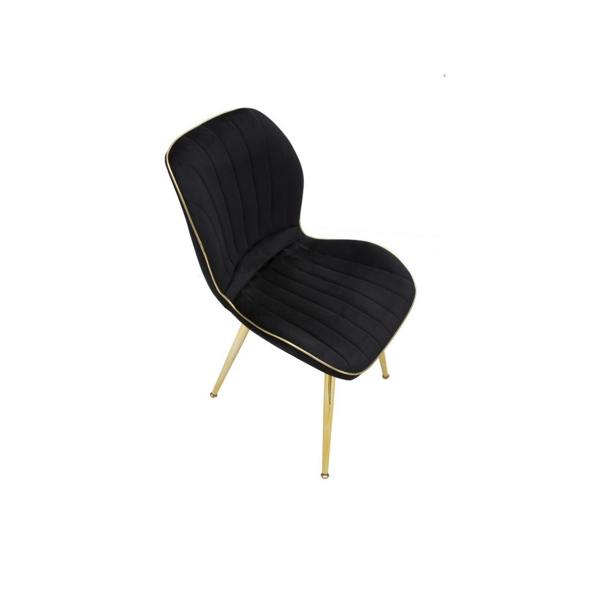 Sedia paris space nera gold Set 2 pz
