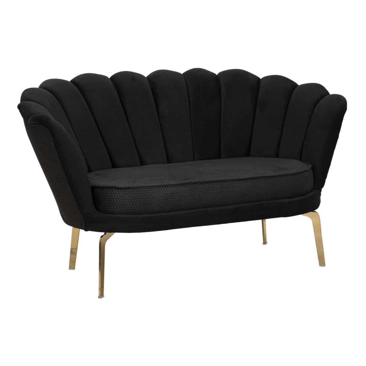 Divano vienna plus nero 136 x 76 x 78 cm