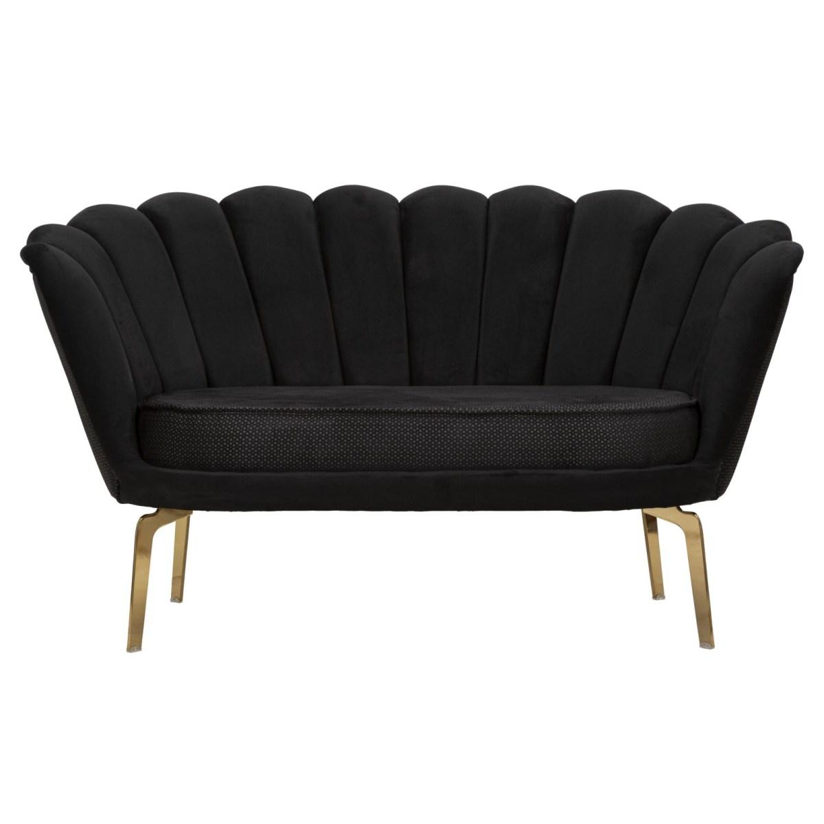 Divano vienna plus nero 136 x 76 x 78 cm