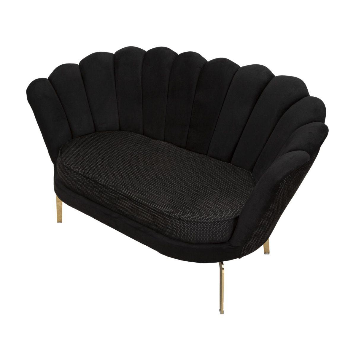 Divano vienna plus nero 136 x 76 x 78 cm