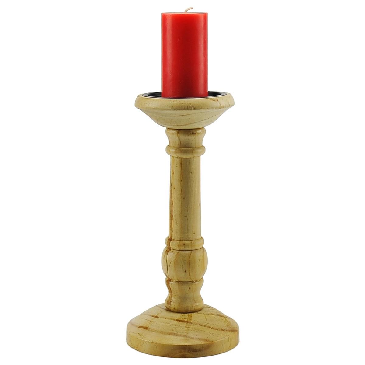 Portacandela legno 1 posto