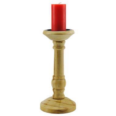 Portacandela legno 1 posto