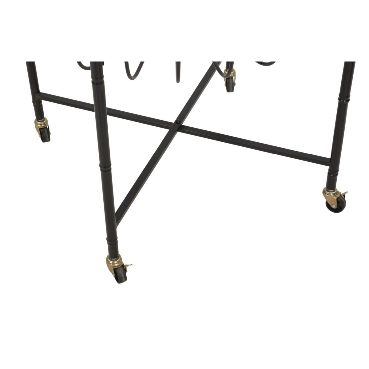 Tavolinetto cebu vetro ruote 70,5 x 65 x 57 cm