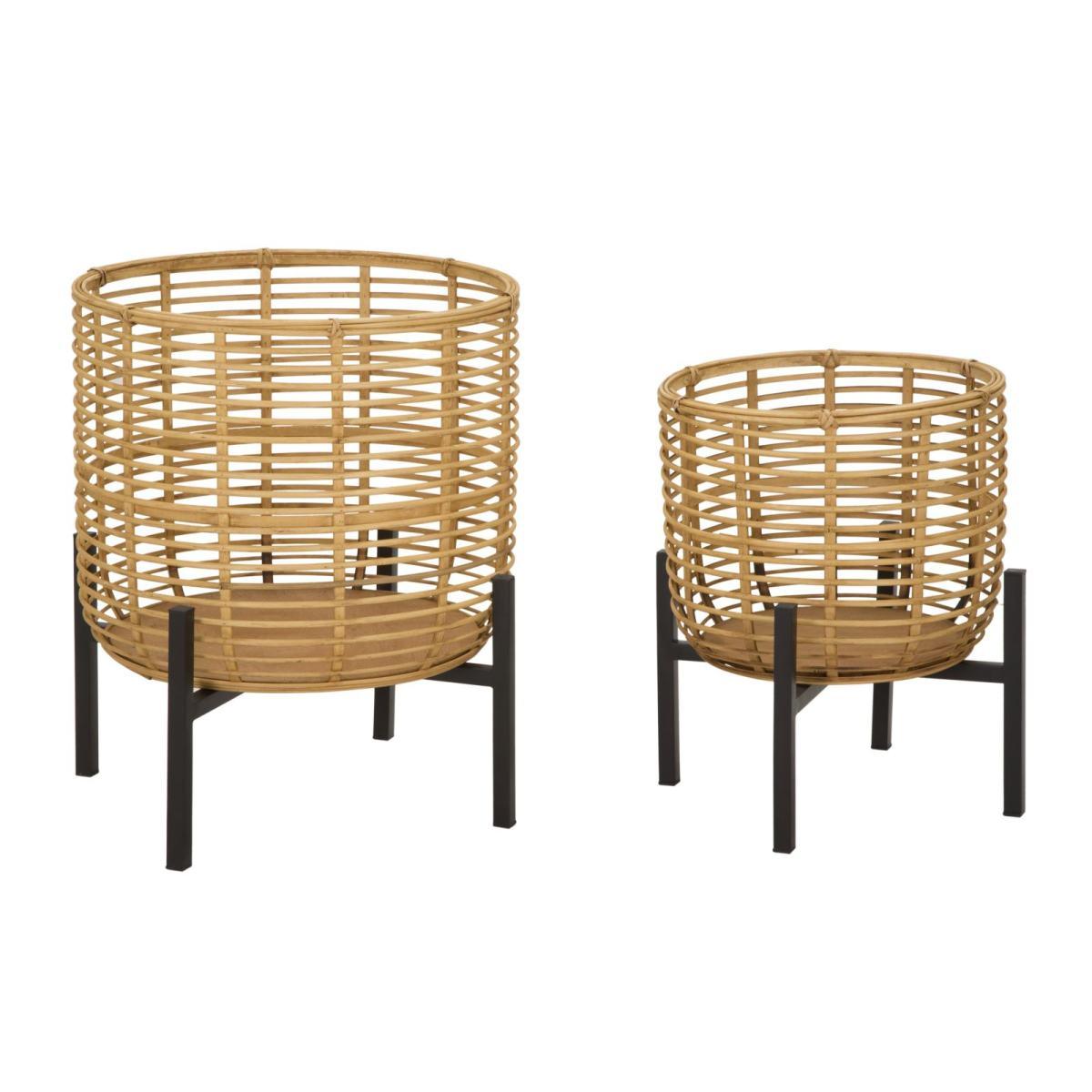 Porta vasi rattan coppia