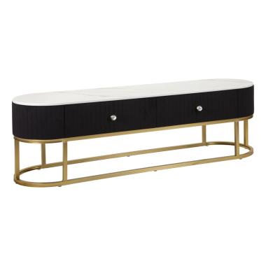Porta tv montpellier nero 150 x 42 x 45 cm