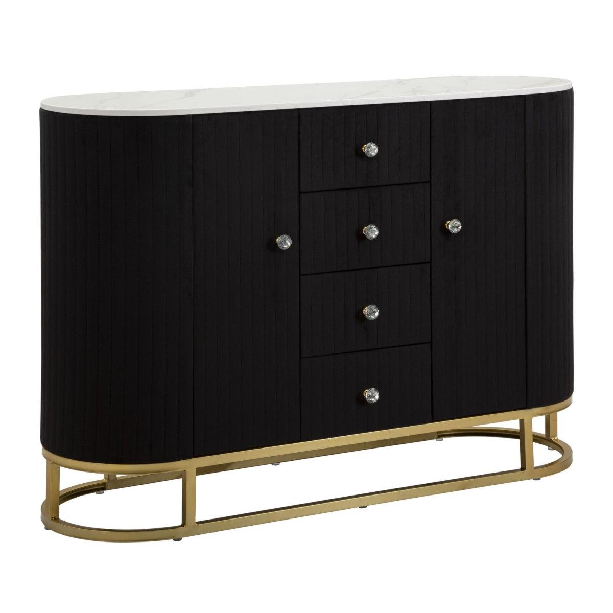 Mobile montpellier nero 120 x 40 x 85 cm