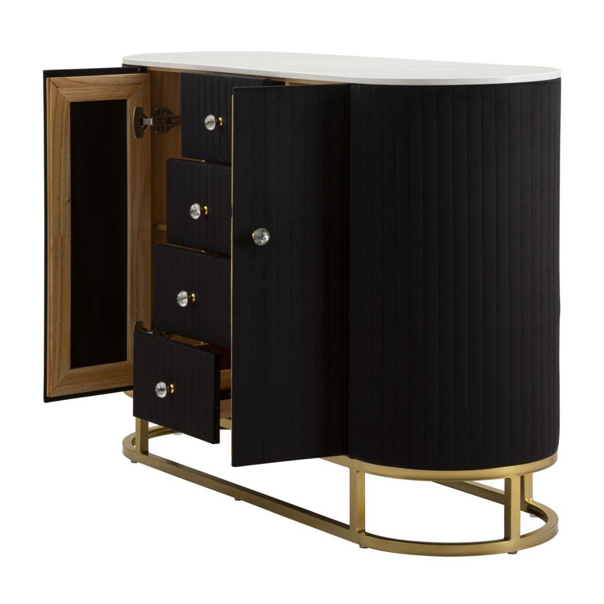 Mobile montpellier nero 120 x 40 x 85 cm