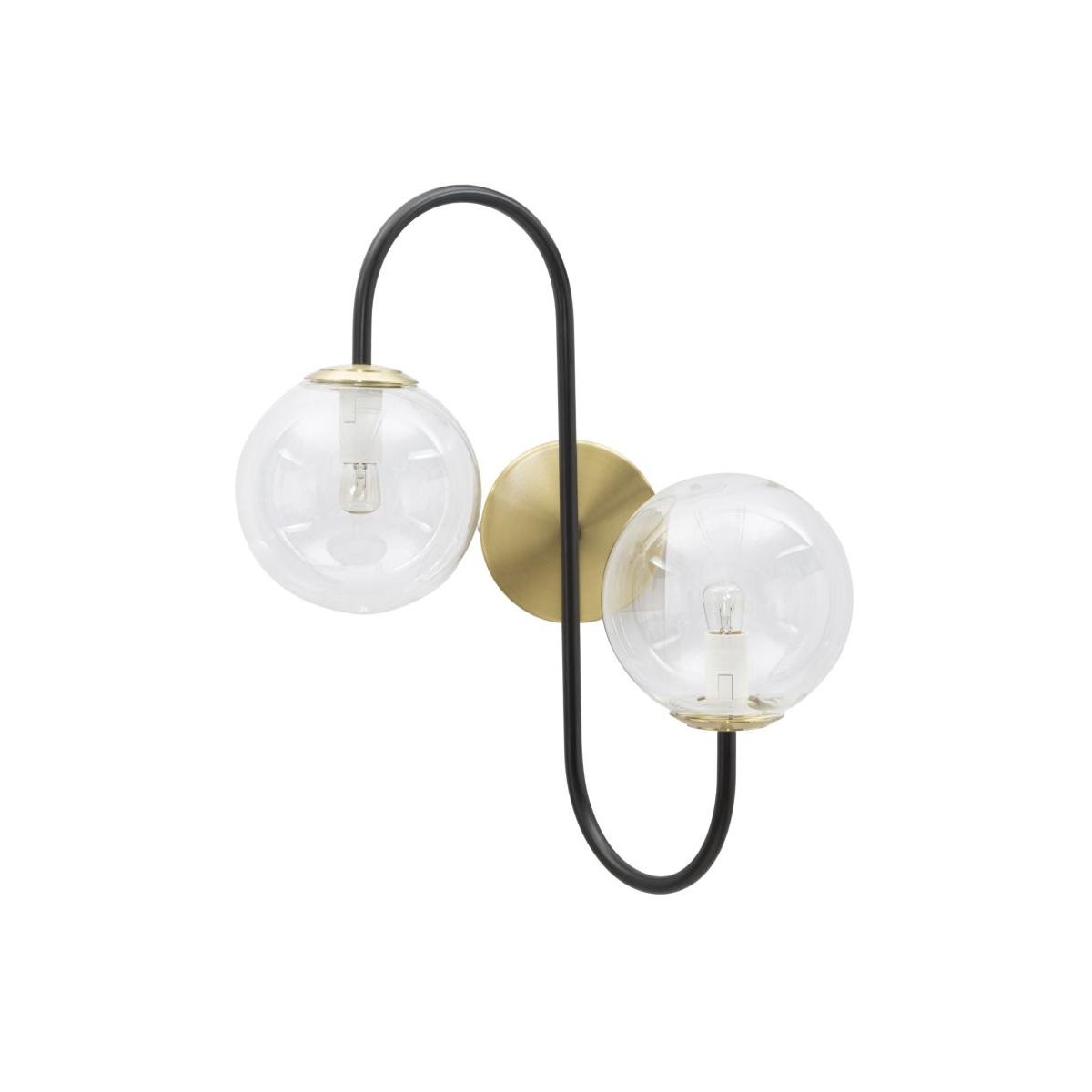 Lampada muro iron black 36 x 24 x 45 cm
