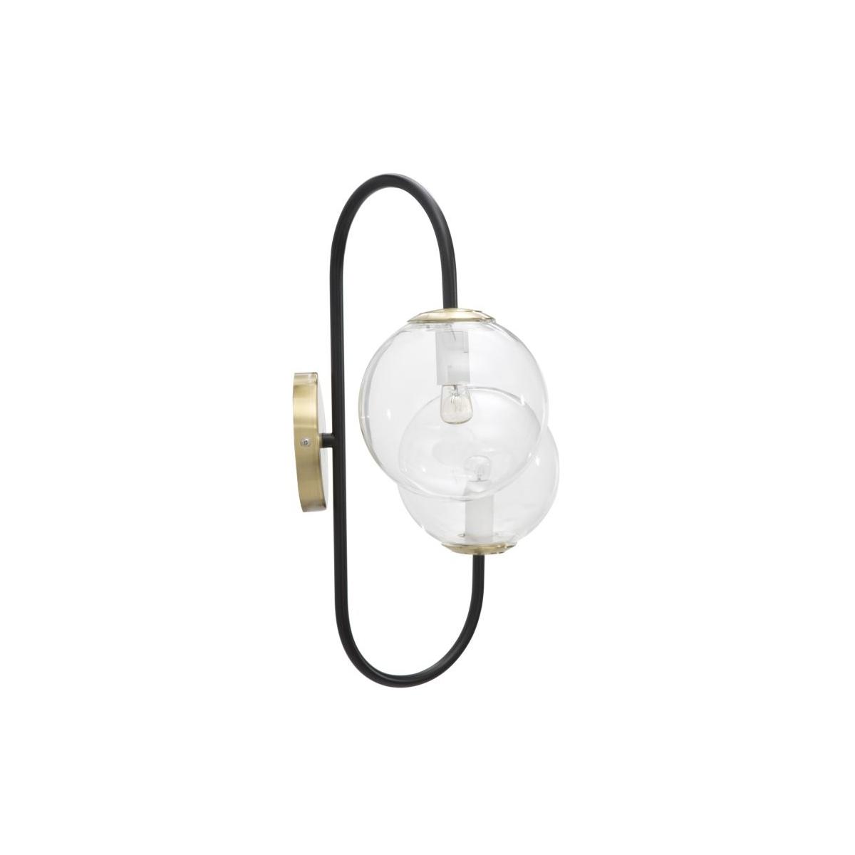 Lampada muro iron black 36 x 24 x 45 cm