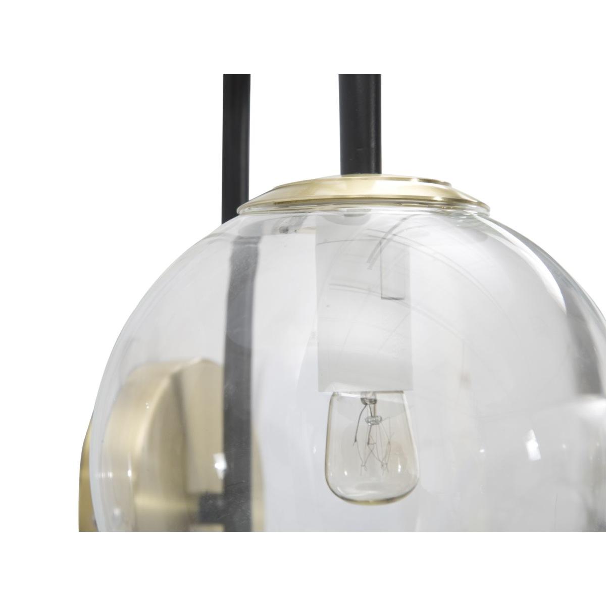 Lampada muro iron black 36 x 24 x 45 cm
