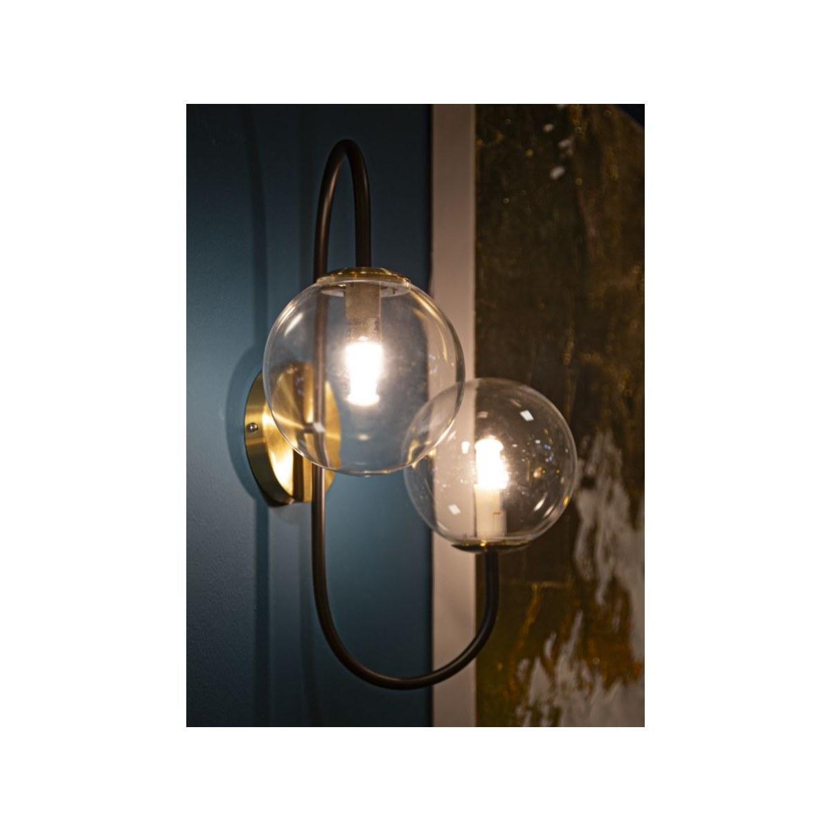Lampada muro iron black 36 x 24 x 45 cm