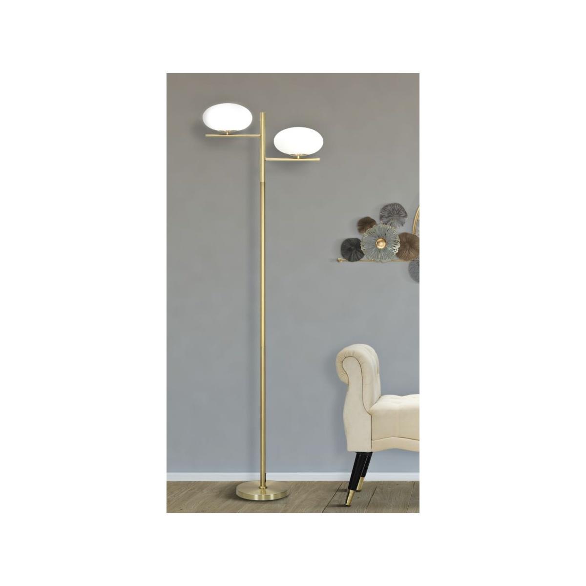 Lampada terra oval glamy 51 x 24 x 180 cm