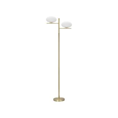 Lampada terra oval glamy 51 x 24 x 180 cm