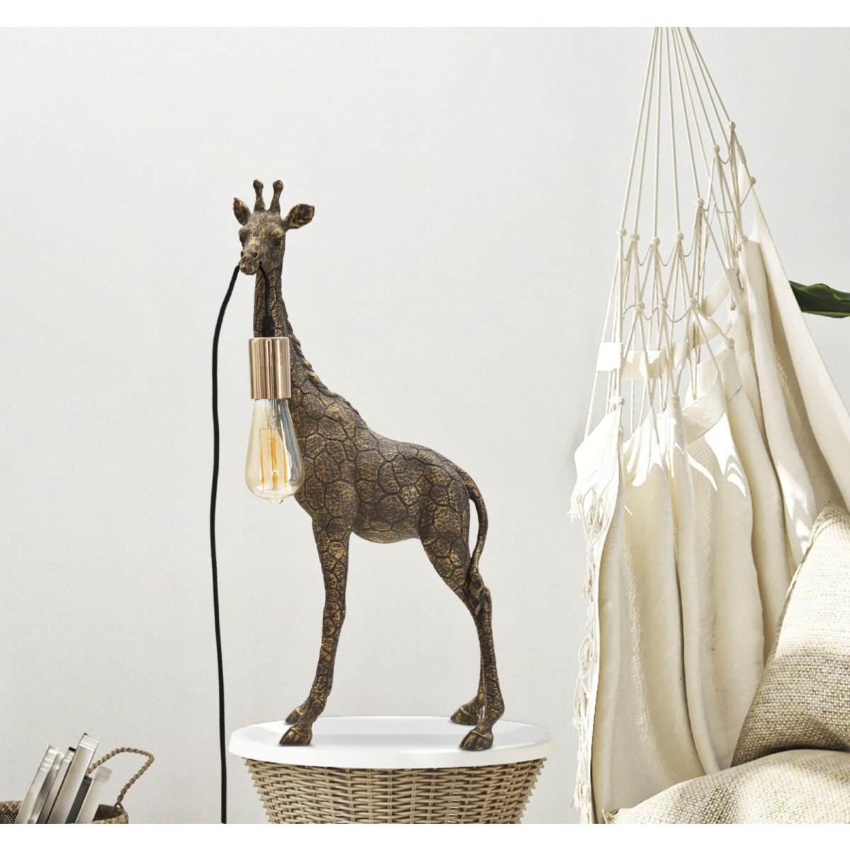 Lampada tavolo giraffa 28 x 16 x 60 cm