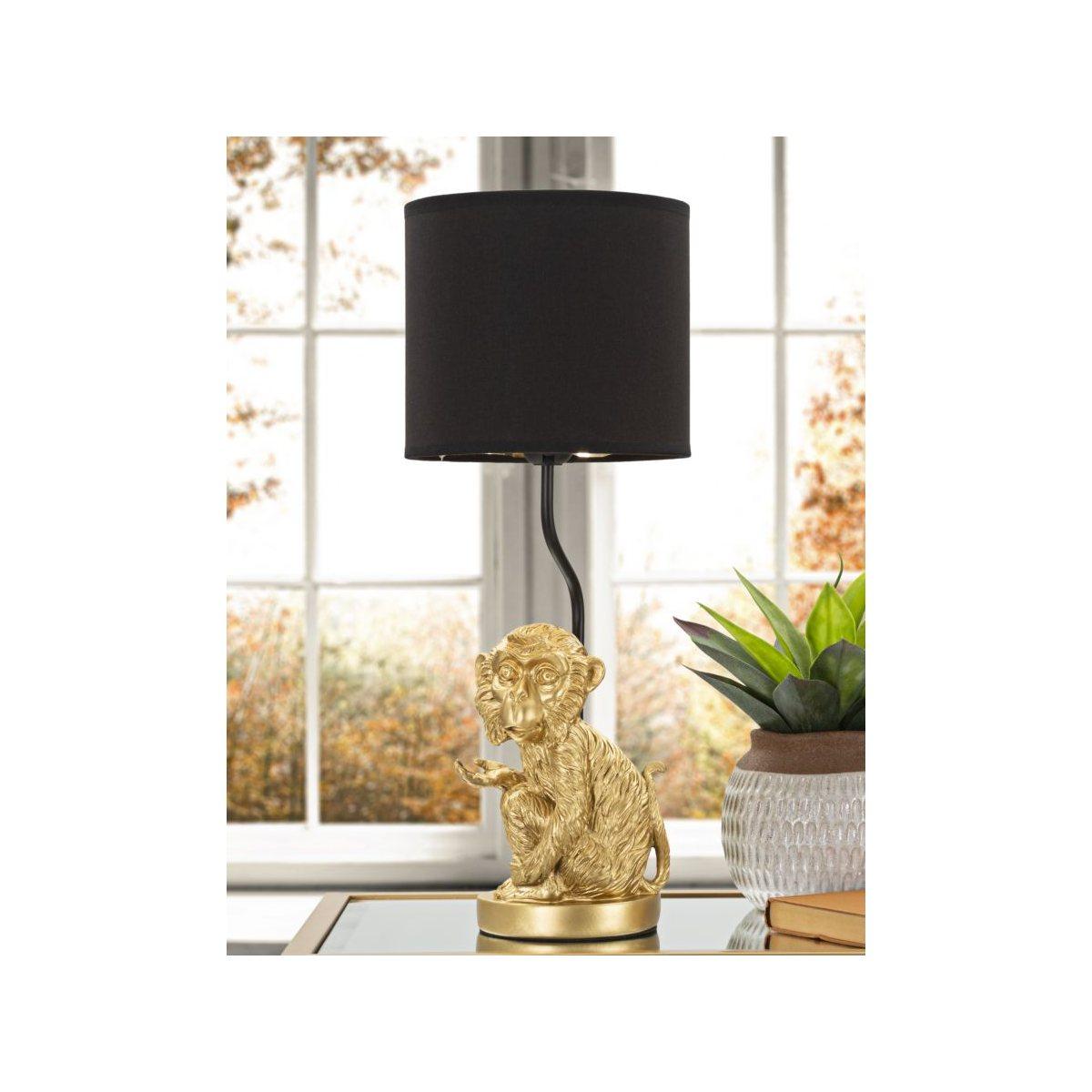 Lampada tavolo scultura scimmia seduta