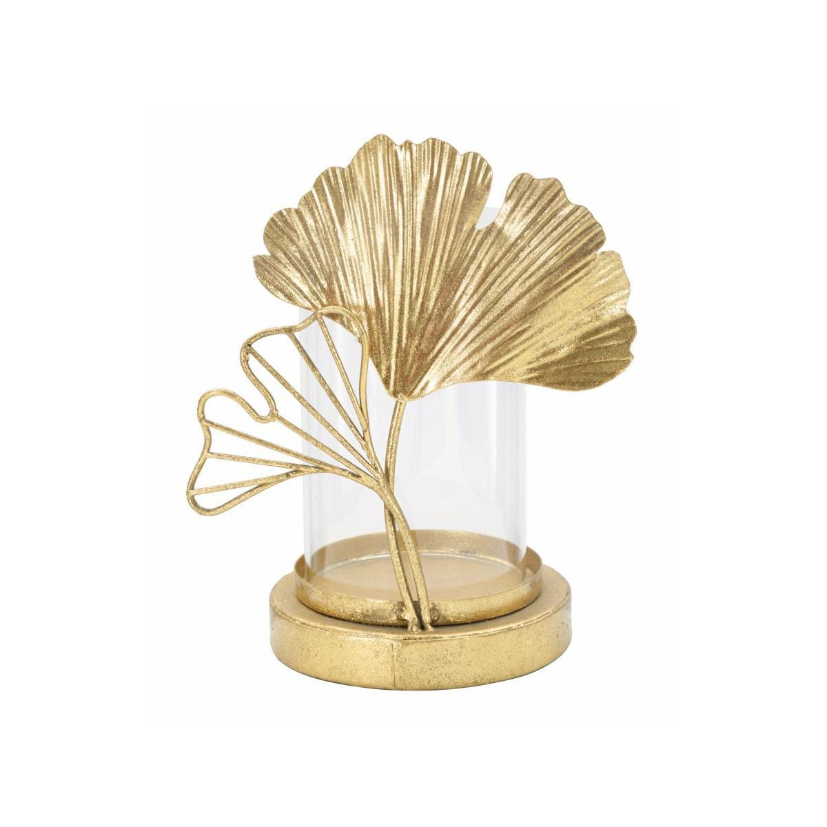 Portacandela leaf 17 x 12 x 21 cm