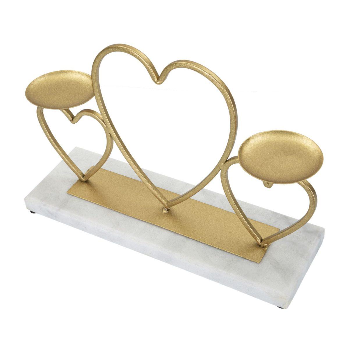 Portacandela hearts 30 x 9 x 20 cm