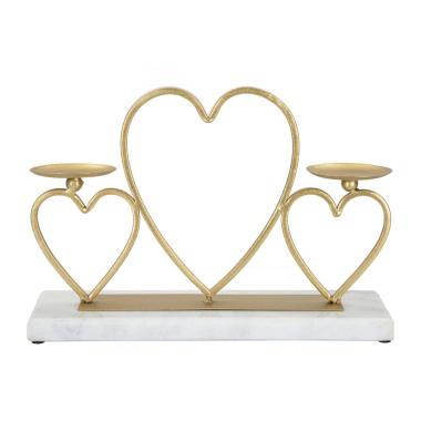 Portacandela hearts 30 x 9 x 20 cm