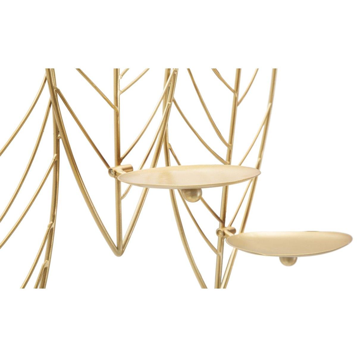 Portacandela leaf da muro 66 x 14 x 56 cm