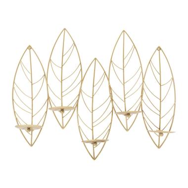 Portacandela leaf da muro 66 x 14 x 56 cm