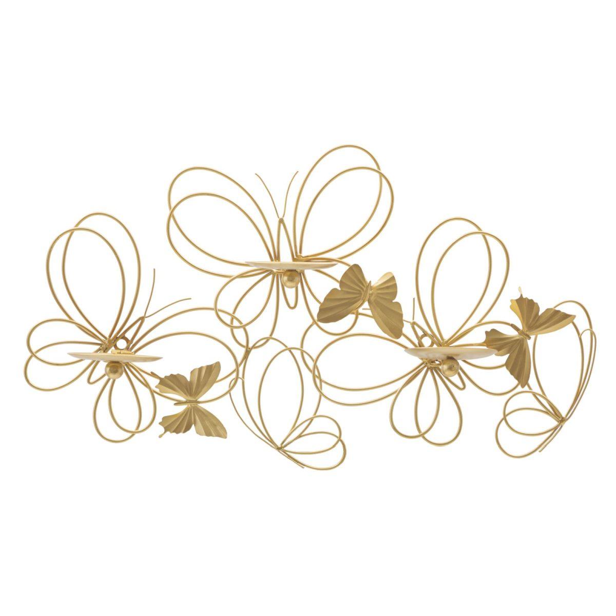 Portacandela da muro farfalle 61 x 12 x 34 cm