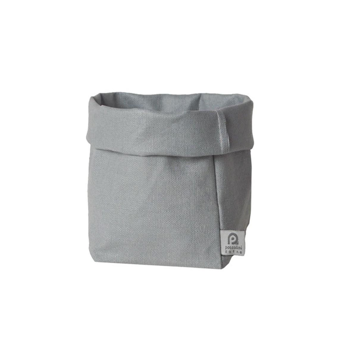 Sacchetto portaoggetti lino teflon grigio 11 x 12 x 20 cm