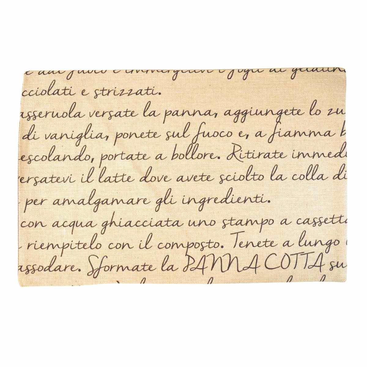 Tovaglietta americana ricetta 35 x 50 cm