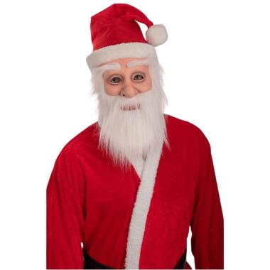 Maschera viso lattice babbo natale barba cappello