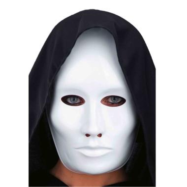 Maschera viso pvc bianca