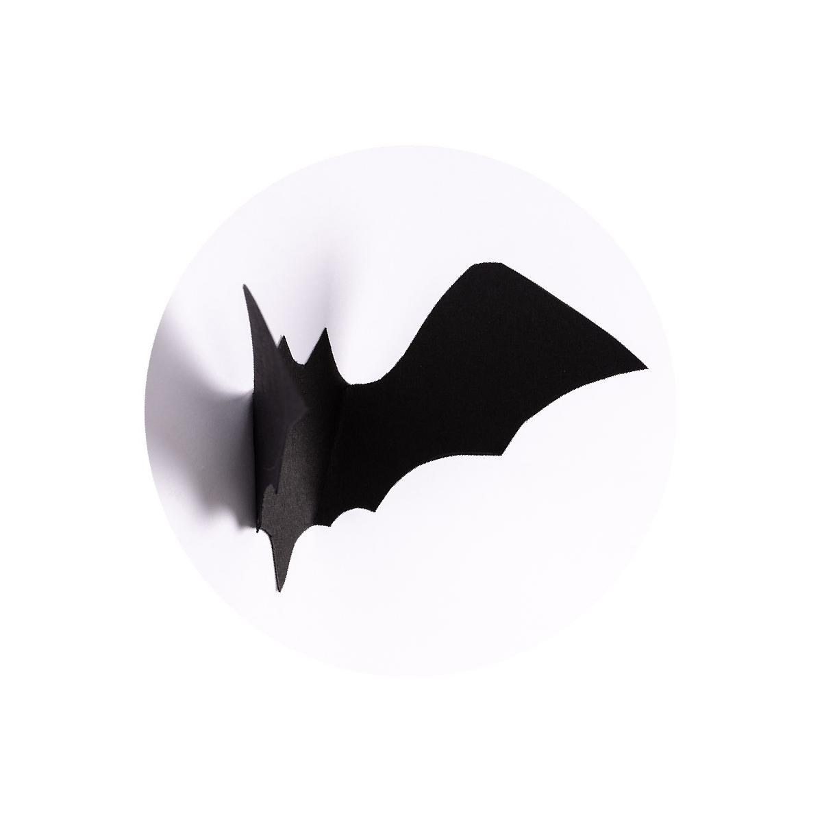 Pipistrelli adesivi in carta 15 pz