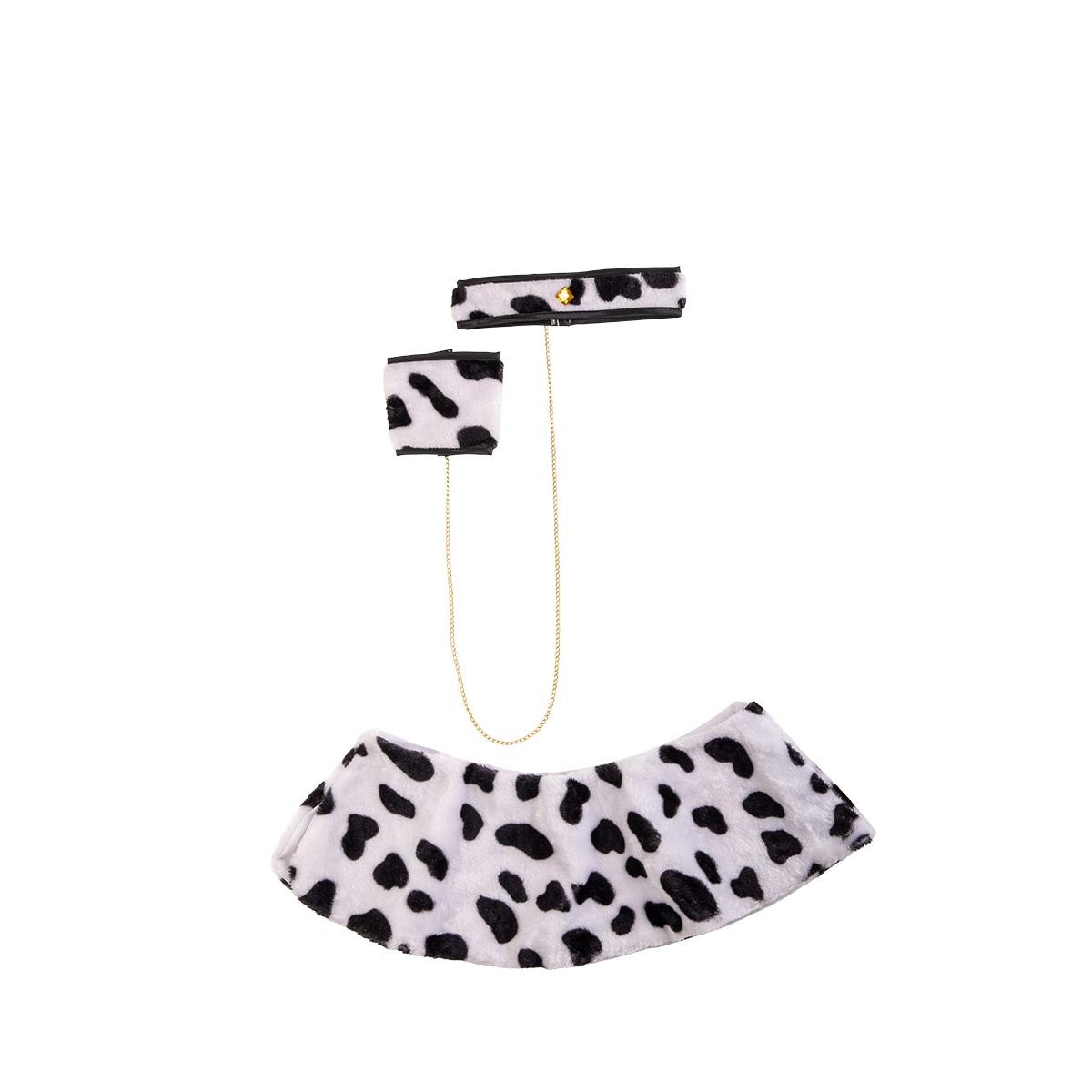 Costume crudelia coprispalle collarino polsino