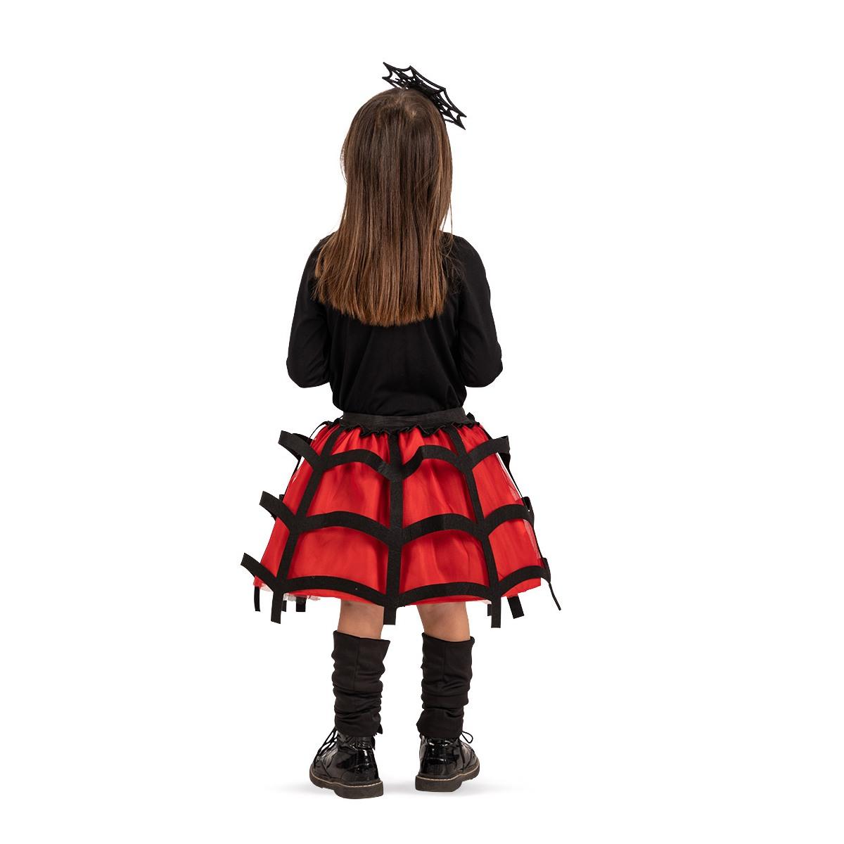 Gonna ragnetto rosso cerchietto