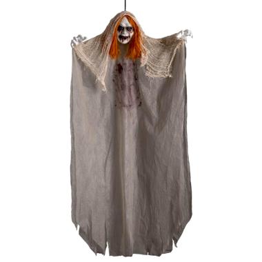 Scheletro zombie capelli arancioni