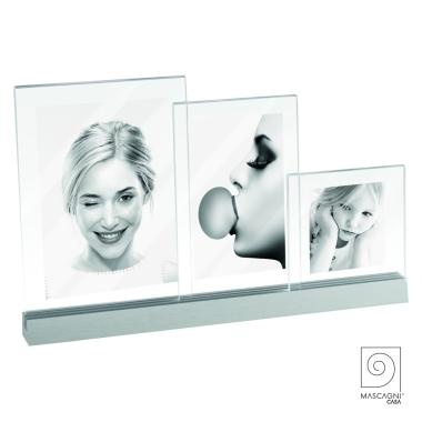 Cornice multipla 3 posti alluminio pvc argento