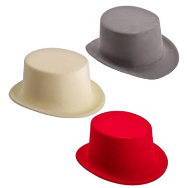 Cappello cilindro scamosciato 3 colori