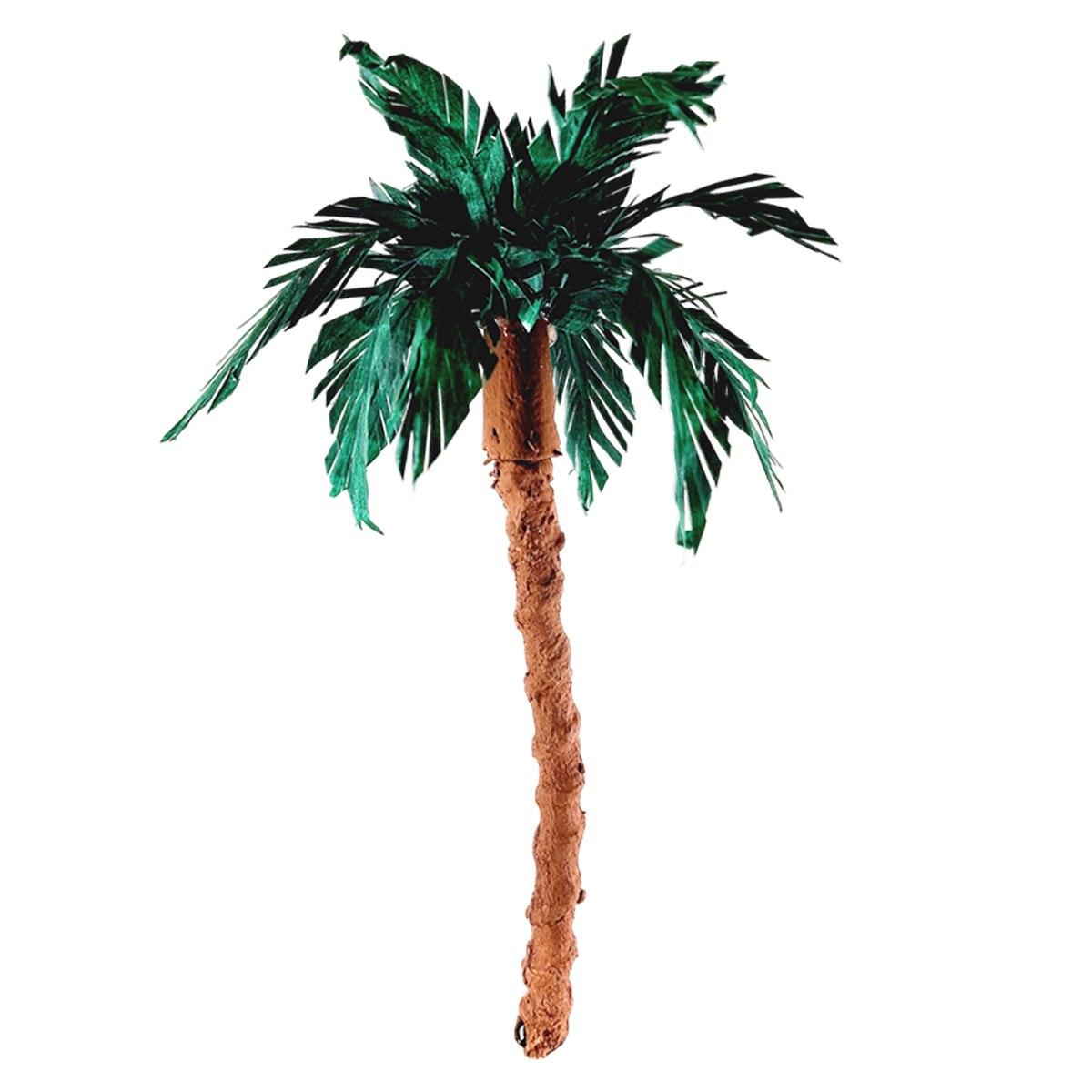 Albero presepe palma verde innesto fusto di legno