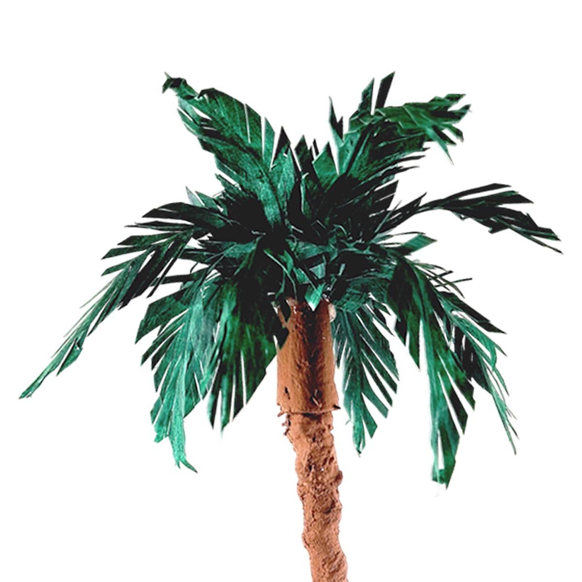 Albero presepe palma verde innesto fusto di legno
