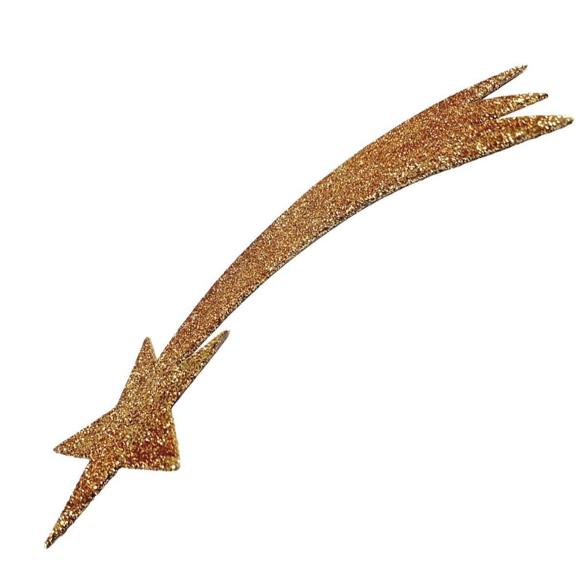 Stella presepe cometa oro glitter