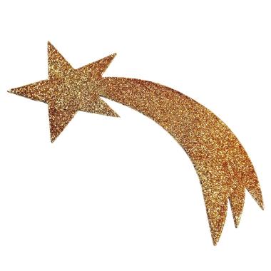 Stella presepe cometa oro glitter