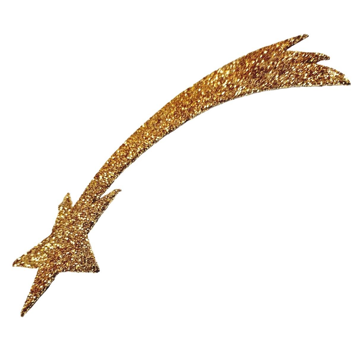 Stella presepe cometa oro glitter