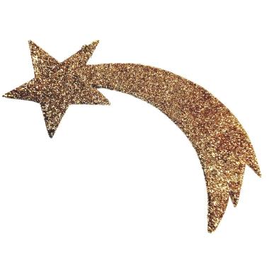 Stella presepe cometa oro glitter
